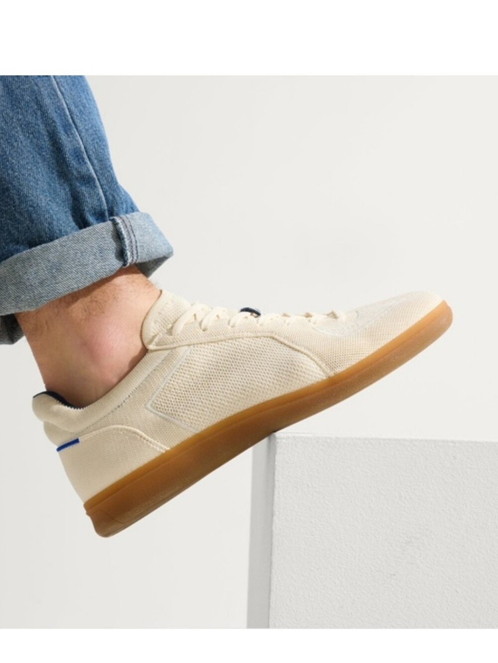 Rothy's Men's RS01 Sneakers in Bone 12.5
